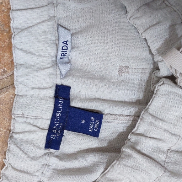 Bandolino "Frida" Linen/Rayon Wide Leg Drawstring Pants - Picture 4 of 4